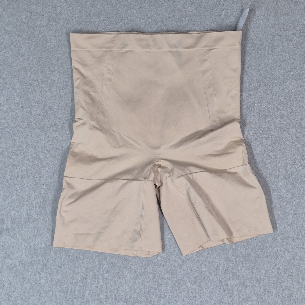 Spanx Women Girdle XL Beige Sculpt Shorts High Waist